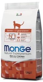 Сухой корм для кошек Monge Natural Superpremium Senior, 1.5 кг