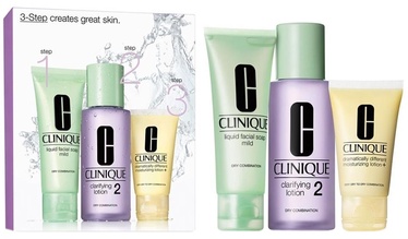Clinique 50ml Liquid Facial Mild Soap + 100ml Clarifying Lotion2 + 30ml Moisturizing Lotion