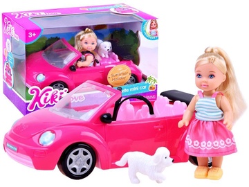 Кукла Doll With A Pink Car And A Dog