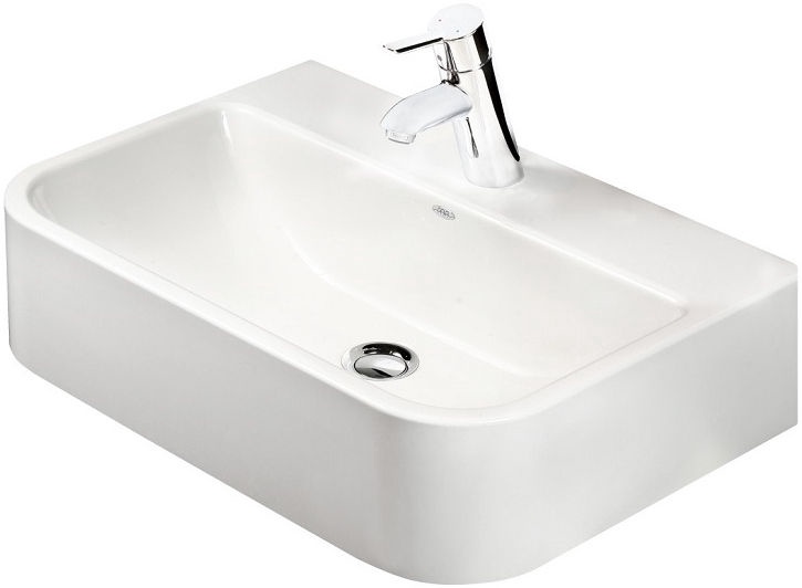 Раковина для ванной Paa Samba, масса камня, 54.5 см x 37.5 см x 13.3 см
