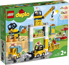 Konstruktorius LEGO® Town 10933 Bokštinis kranas ir statybos
