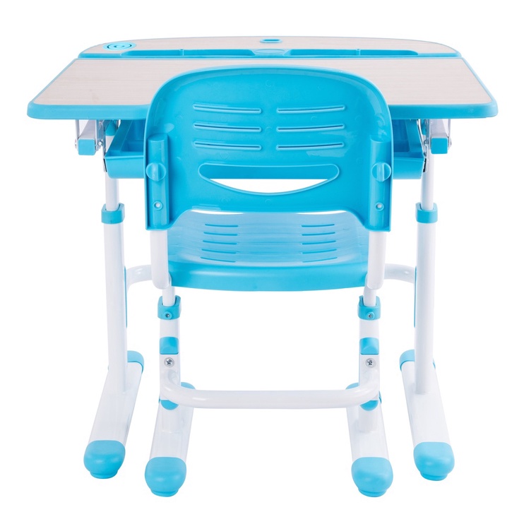 Stalas su kėde reguliuojamo aukščio Lumi Legend C304, mėlynas/baltas/žalias/