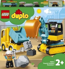 Konstruktor LEGO® Duplo Town Veok ja roomikekskavaator 10931