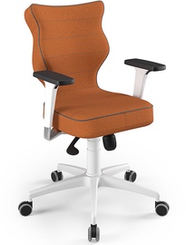 Entelo Perto White Office Chair FC34 Orange