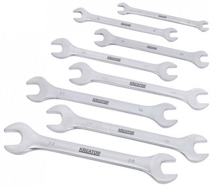 Kreator KRT500002 Double Open-End Spanner Set 6-22mm 8pcs