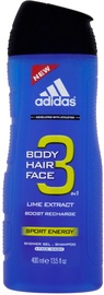 Гель для душа Adidas 3in1 Sport Energy, 400 мл