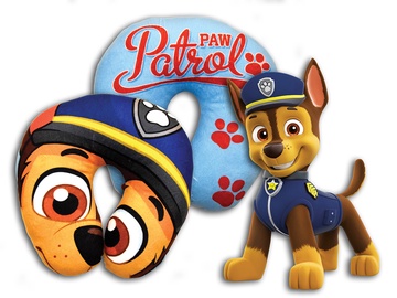 Ceļojuma spilvens autokrēsliņiem Nickelodeon Paw Patrol, zila/brūna
