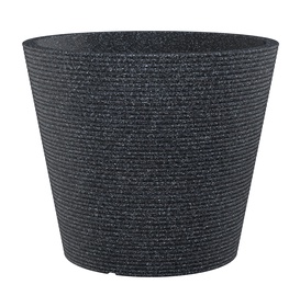 Цветочный горшок Scheurich Granit 242/30, пластик, Ø 28.5 см, черный