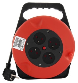 Qoltec Cable Reel 4 outlets 10m