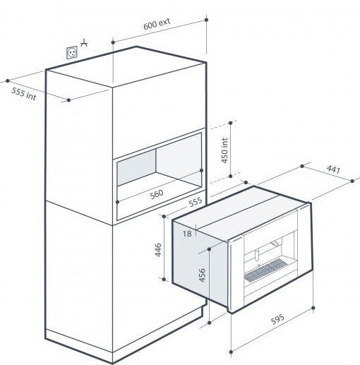 Iebūvēts automātiskais kafijas automāts De Dietrich DKD7400X