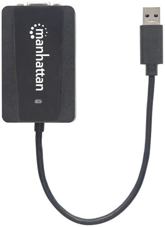Adapteris Manhattan USB 3.0 A male, SVGA female, 0.26 m