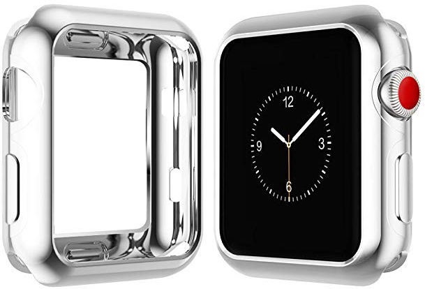 Чехол Dux Ducis Premium Silicone Case For Apple Watch 4 40mm Silver