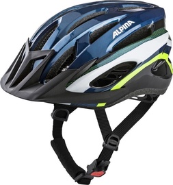Шлемы велосипедиста универсальный Alpina, синий/черный/зеленый, 540 - 580 мм