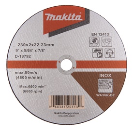 Pjovimo diskas Makita D-18792, 230 mm x 2 mm x 22.23 mm