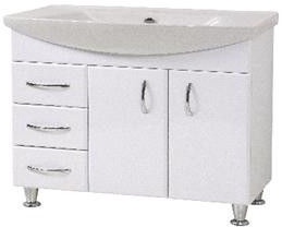 Шкафчик для ванной с раковиной Sanservis Vega 75, белый, 52 x 74.5 см x 80.5 см