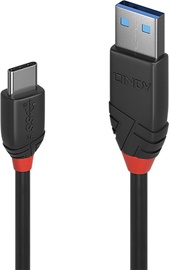 Провод Lindy 36917, USB Type C/USB, 1.5 м, черный