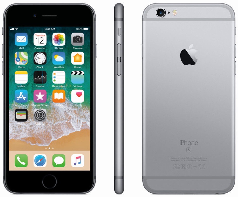 Мобильный телефон Apple iPhone 6S, черный/серый, 2GB/32GB