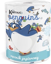 Бумажные полотенца Kartika Penguins, 2 сл