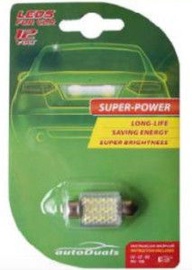 AutoDuals 27SMD-LED 3D 36mm Light Bulb