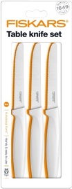 Fiskars Functional Form Table Knife Set 3pcs White