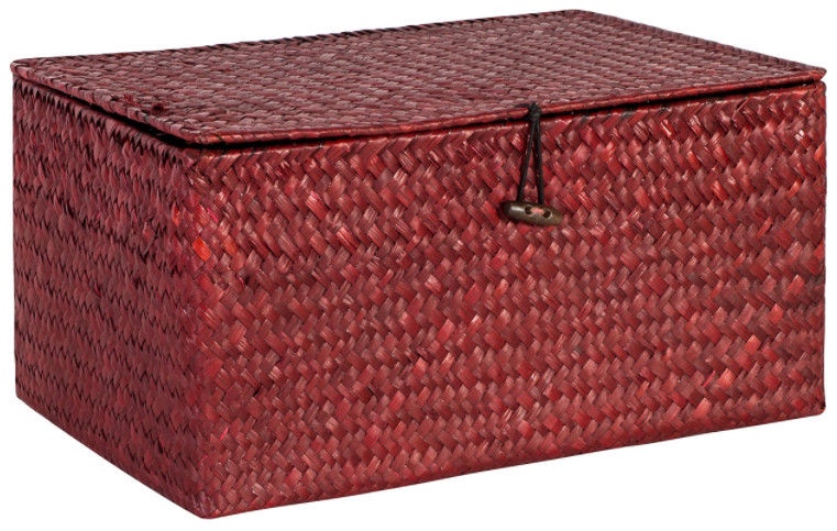 Ящик Home4you, красный, 30 x 18 x 14 см