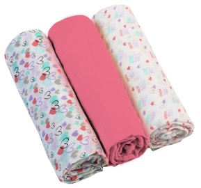 BabyOno Muslin Diapers Super Soft Pink 3pcs