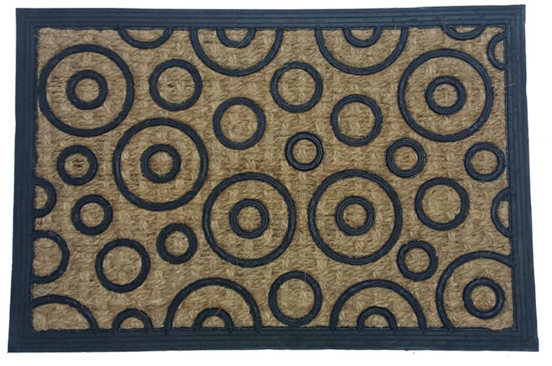 Durų kilimėlis Domoletti Rmcpao 18, rudas/juodas, 40 cm x 60 cm x 0.8 cm