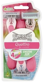 Skuveklis Wilkinson Sword Quattro Beauty Sensitive, 3 gab.