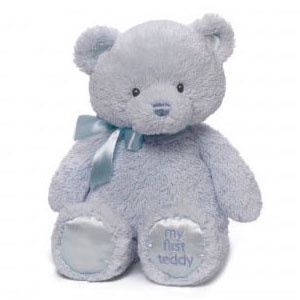 Pliušinis žaislas Hasbro My First Teddy, mėlynas, 25 cm