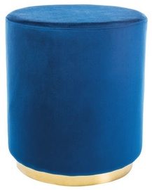 Пуф Signal Meble Furla Gold/Blue, 42x42x48 см