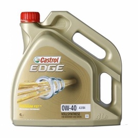 Motoreļļa Castrol Edge Titanium FST 0W - 40, sintētiskais, vieglajam auto, 4 l