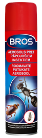 Aerosoli pret lidojošiem un rāpojošiem kukaiņiem Bros ērces, skudras, prusaki atbaidītājs, 400 ml