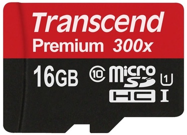 Mälukaart Transcend Premium UHS-I Class 10, 16 GB