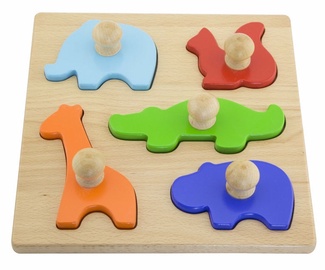 Puzle Viga Block Animals 50662, 5 gab.
