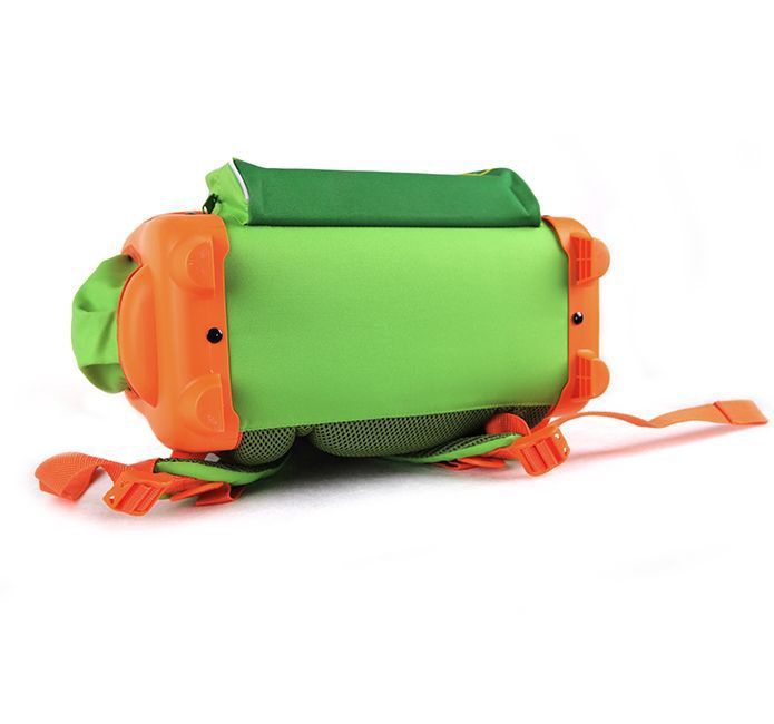Vaikiška kuprinė EcoToys, žalia/oranžinė