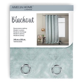 Öökardin AmeliaHome Blackout Navia, roheline, 1400 mm x 2500 mm