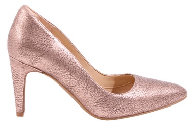 Clarks 261351764 Laina Rae Leather Pumps Rose Gold 37.5