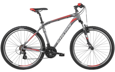 Kross Hexagon 2.0 S 27.5" Graphite Silver Red Matte 19