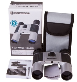 Levenhuk Bresser Topas Binoculars 10x25 Silver