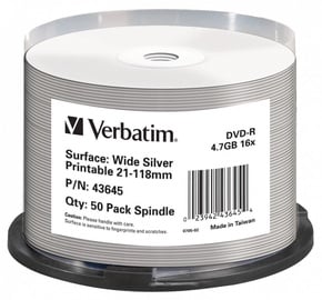 Verbatim Plate DVD 4.7GB 50pcs 43645