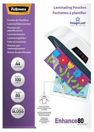Laminēšanas plēve Fellowes, 80 μm x 297 mm x 210 mm, 100 gab.