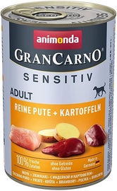 Влажный корм для собак Animonda GranCarno Sensitiv, индюшатина, 0.4 кг