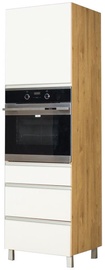 Bodzio Monia High Rise Oven Cabinet 60 Right White/Brown