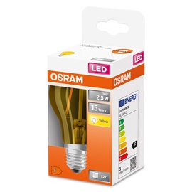 Светодиодная лампочка Osram LED, желтый, E27, 2.5 Вт, 235 лм