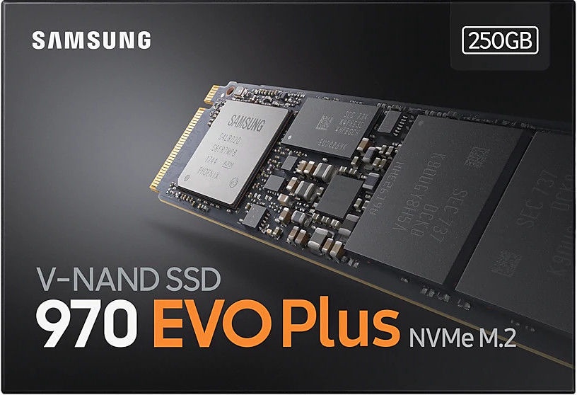 Cietais disks (SSD) Samsung 970 EVO Plus, M.2, 250 GB
