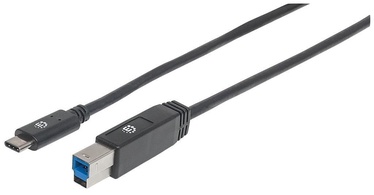 Manhattan USB Type-C To USB Type-B Black 2m