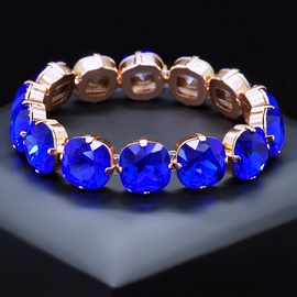 Diamond Sky Bracelet Glare Majestic Blue With Swarovski Crystals