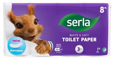 Tualettpaber Serla, 3 sl, 8 tk