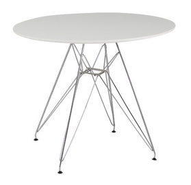 Pusdienu galds Signal Meble Nitro White, 900x900x740 mm