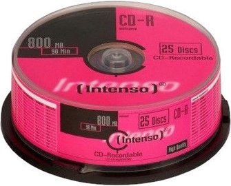 Intenso CD-R 52x 800MB 25pcs. Cake Box 1001634